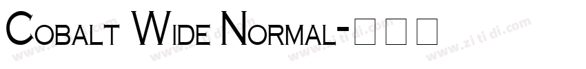 Cobalt Wide Normal字体转换 Cobalt Wide Normal字体转换